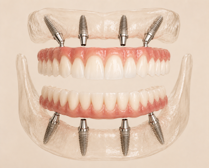 Full Arch Rehabilitations All-On-X (4 & 6)